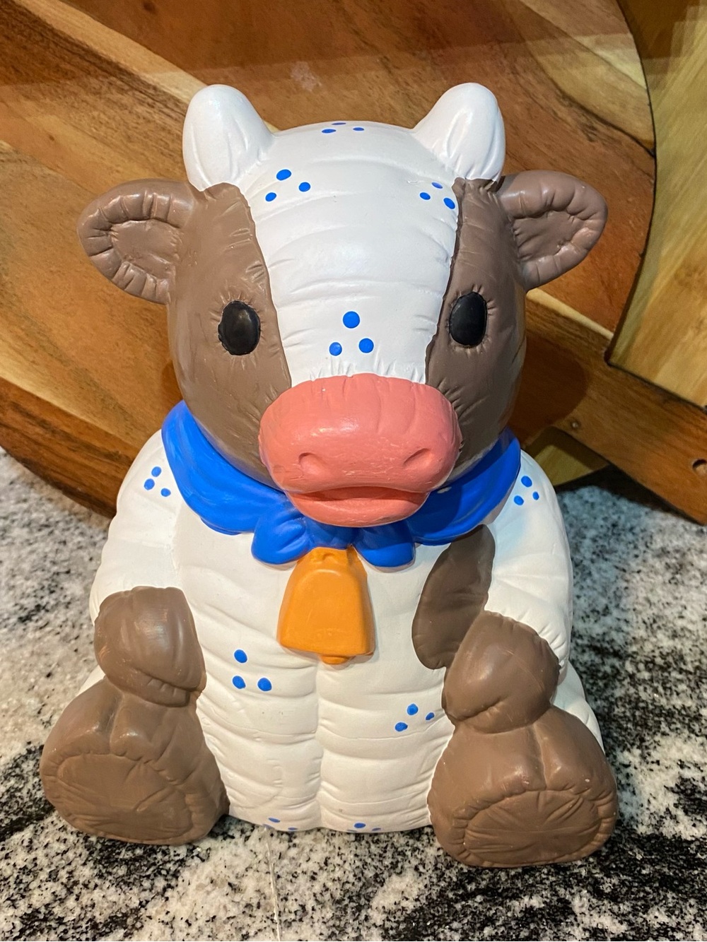 Vintage Cow Ceramic Kitchen Cookie Jar/ Canister Cottagecore Decor